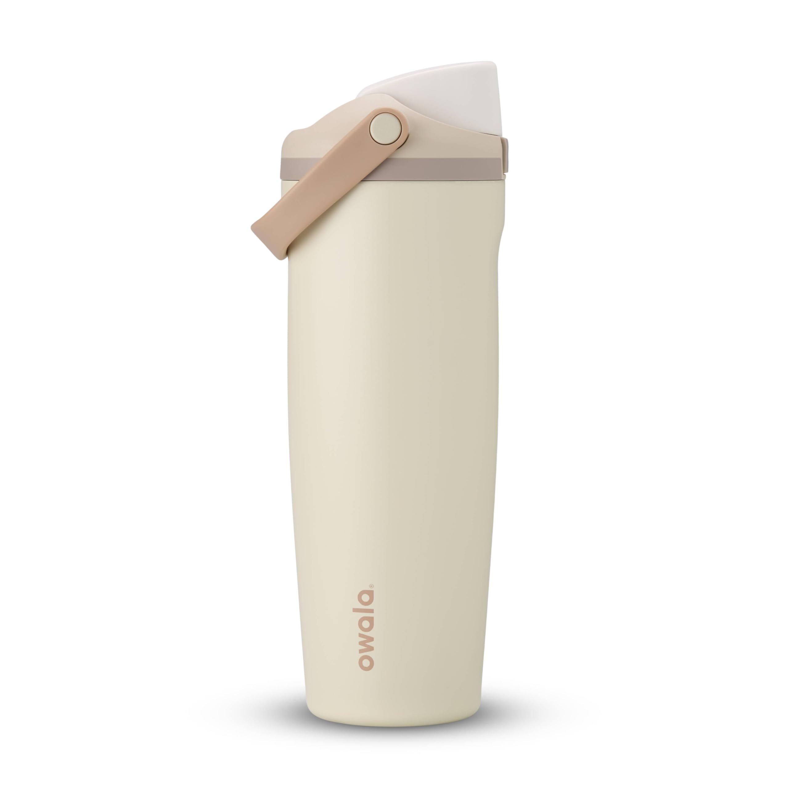 Owala FreeSip Sway Insulated Stainless Steel Water Bottle with Two-Way Spout, Built-In Straw and Bucket Handle, Made for Travel, School, and Sports, 30oz, BPA Free, Leak Proof, Black Cherry
