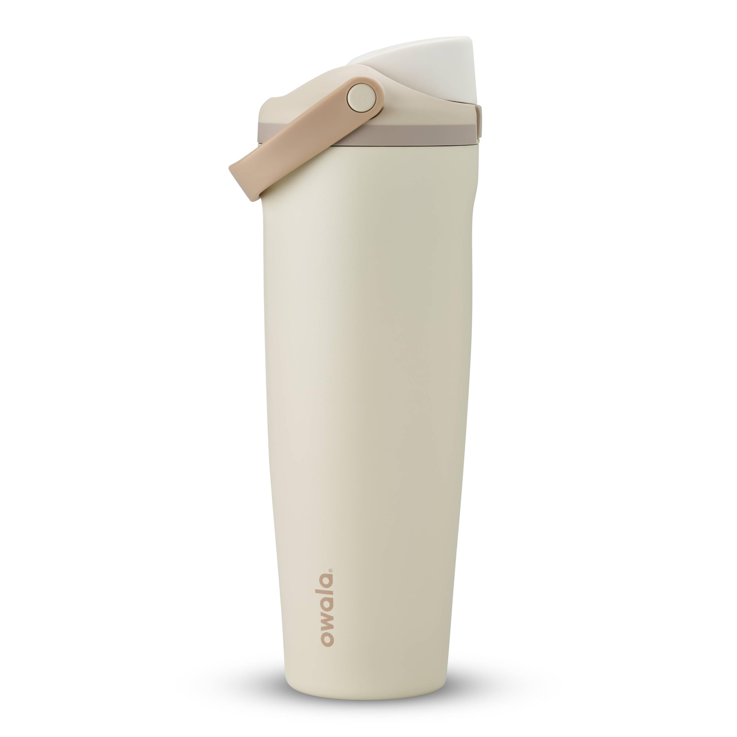 Owala FreeSip Sway Insulated Stainless Steel Water Bottle with Two-Way Spout, Built-In Straw and Bucket Handle, Made for Travel, School, and Sports, 30oz, BPA Free, Leak Proof, Black Cherry