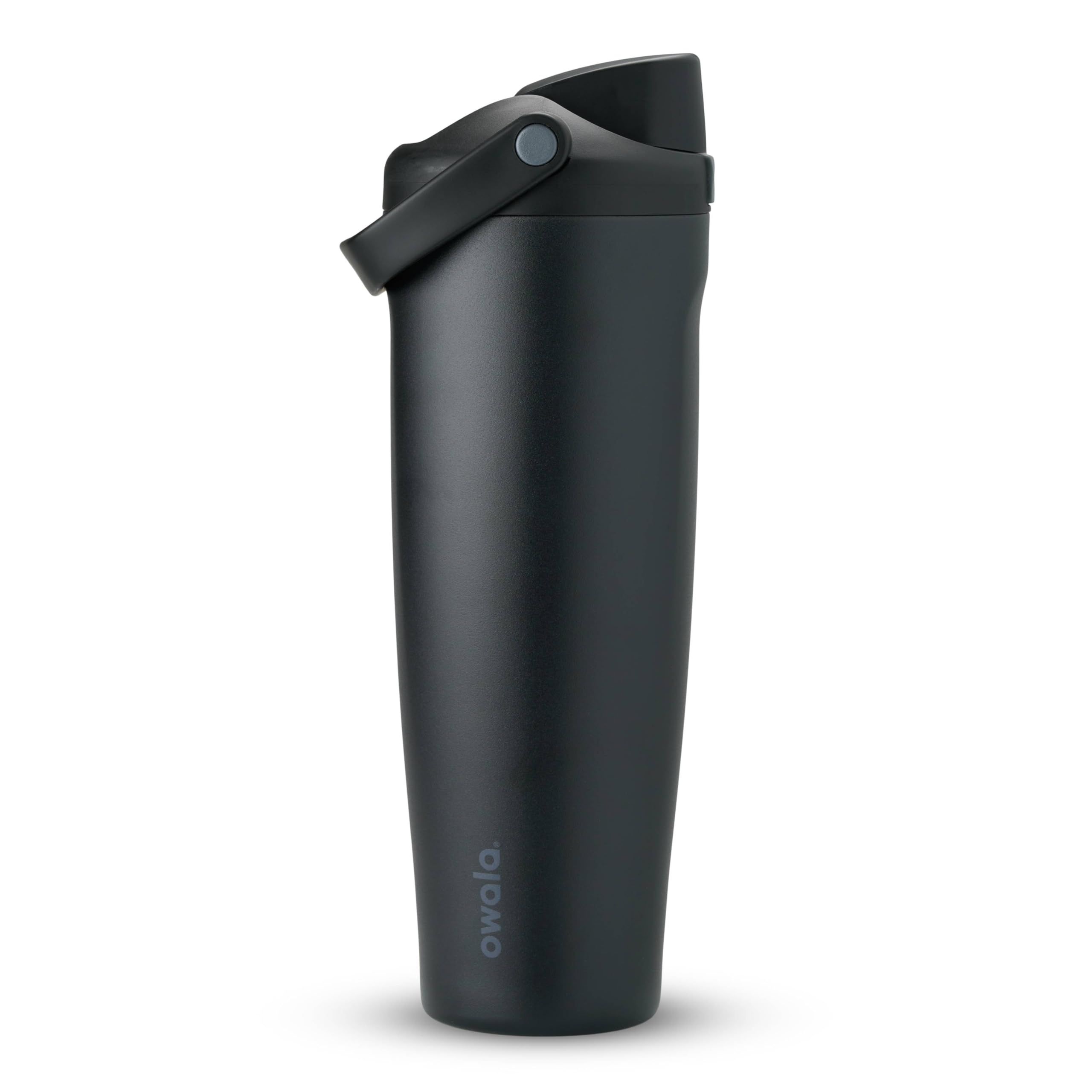 Owala FreeSip Sway Insulated Stainless Steel Water Bottle with Two-Way Spout, Built-In Straw and Bucket Handle, Made for Travel, School, and Sports, 30oz, BPA Free, Leak Proof, Black Cherry