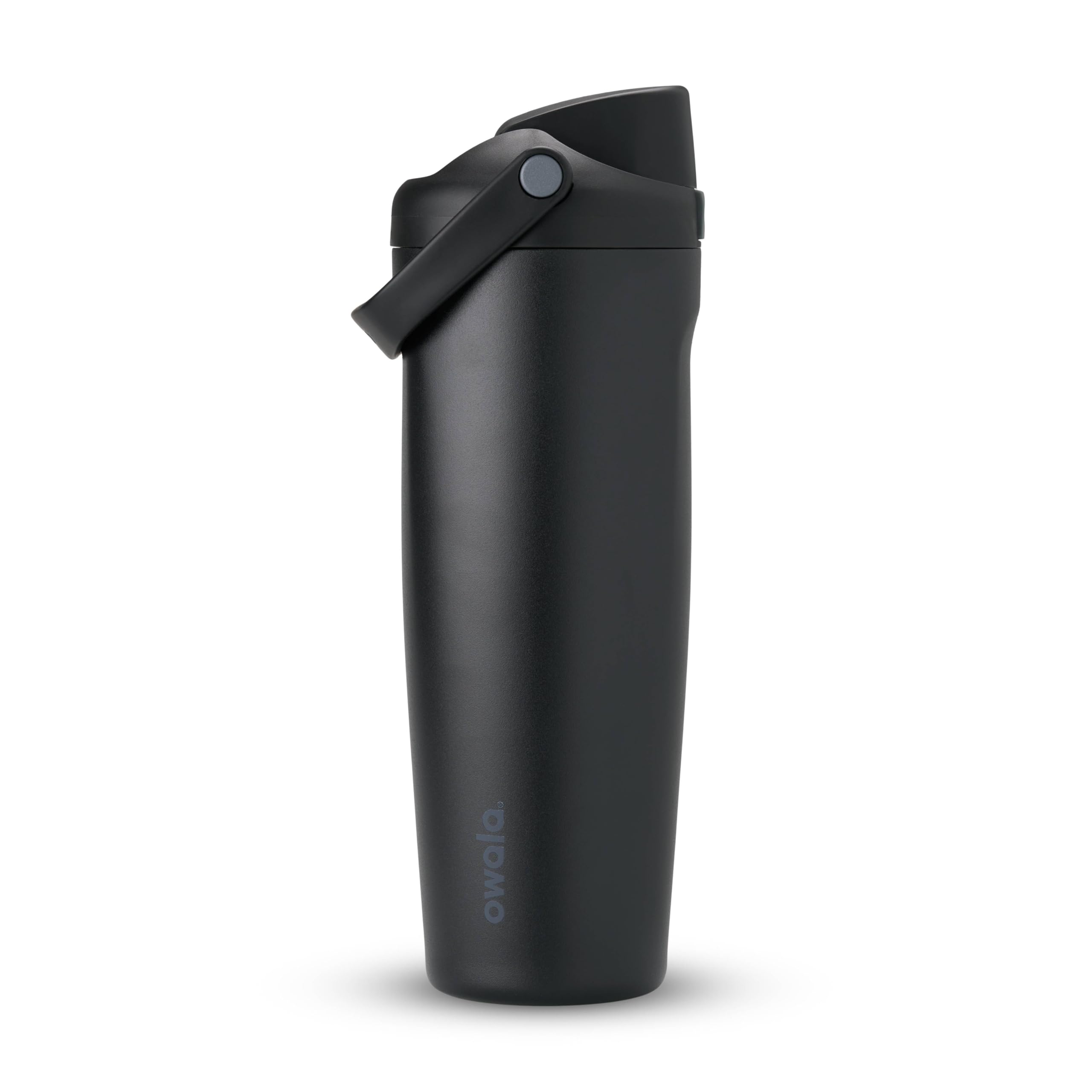 Owala FreeSip Sway Insulated Stainless Steel Water Bottle with Two-Way Spout, Built-In Straw and Bucket Handle, Made for Travel, School, and Sports, 30oz, BPA Free, Leak Proof, Black Cherry