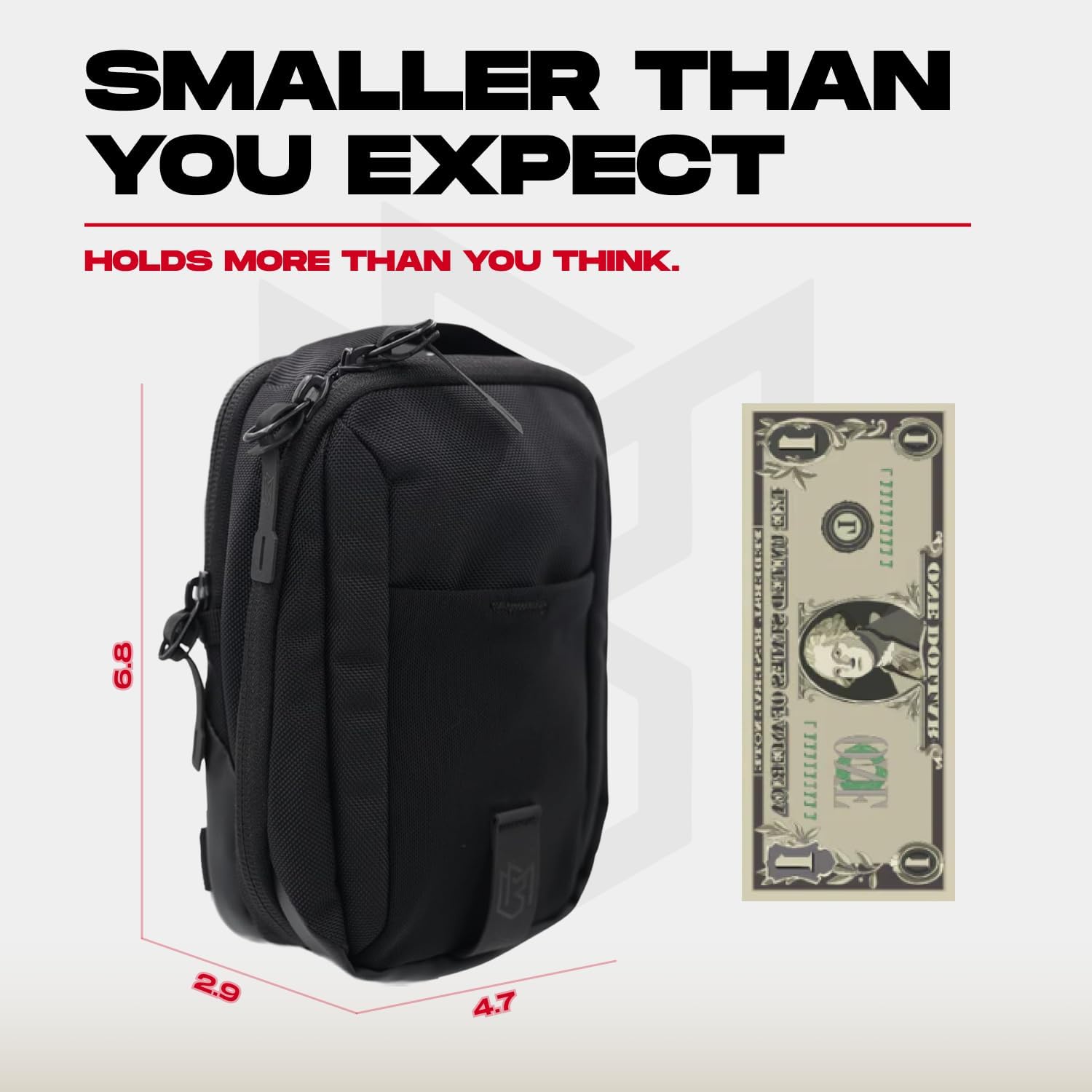 Magnetic Bag Company - Crossbody Bag Sling Chest Bag for Men and Women | Magnetic Gym & Travel Bag