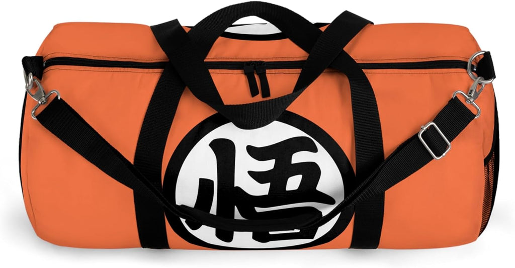 Anime Gym Bag for Women Men - Large Capacity Waterproof Workout Fitness Travel Sports Bags Fashion Street Camping ExpandaCLe Carry On Duffle Bag For Couple (Orange DZB)