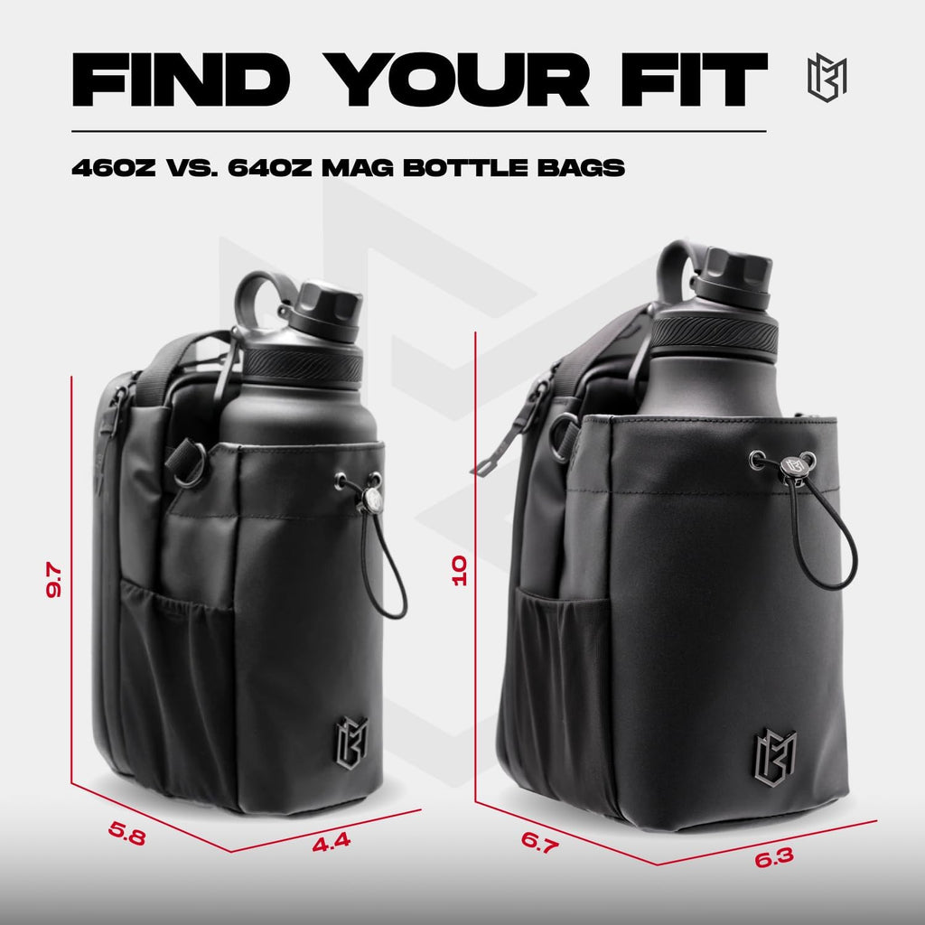 Magnetic Gym Bag for Men and Women – Sling Bottle with Magnetic Attachment | Water Bottle Holder, Gym Pouch, Crossbody Bag for Travel, Sports, Work, Fitness