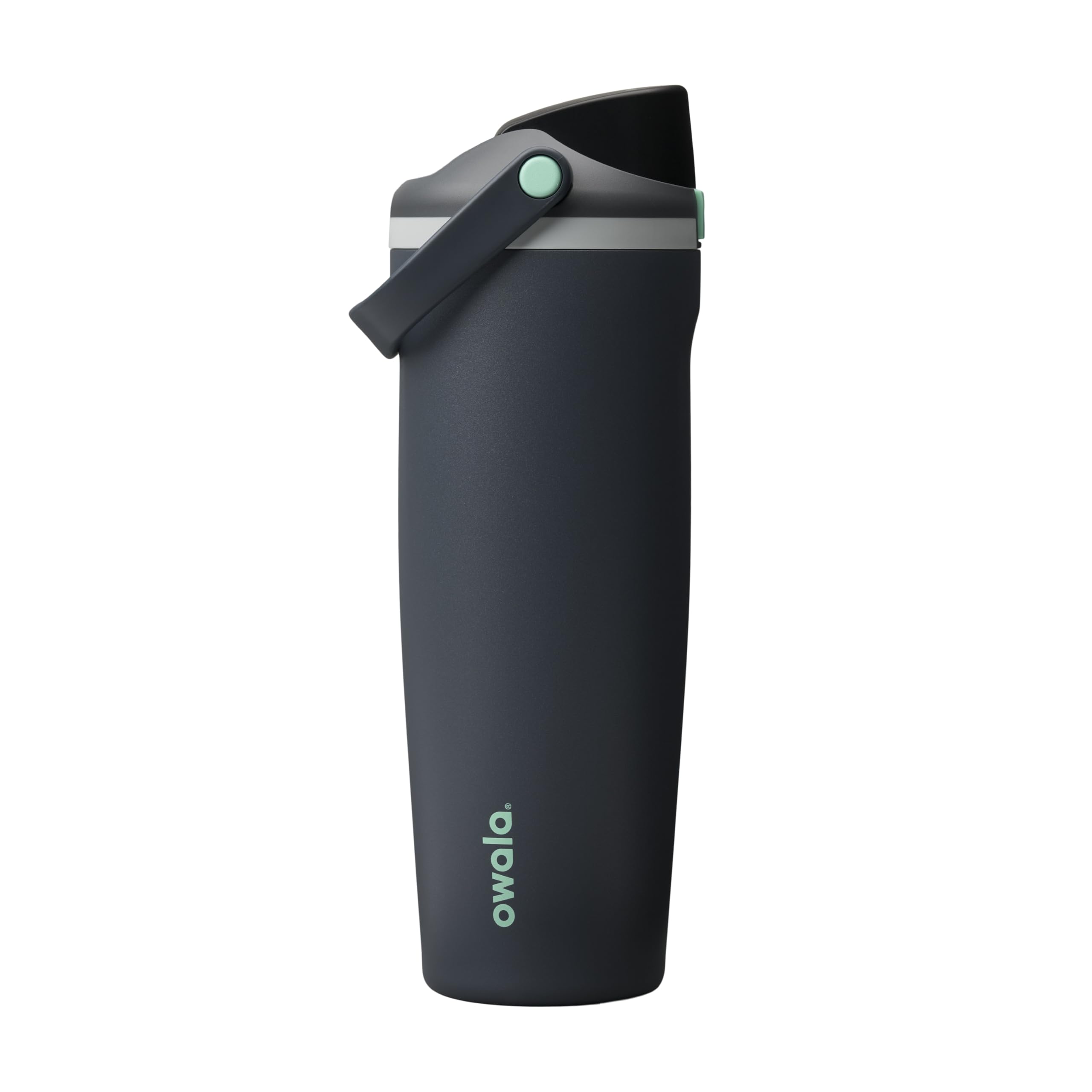 Owala FreeSip Sway Insulated Stainless Steel Water Bottle with Two-Way Spout, Built-In Straw and Bucket Handle, Made for Travel, School, and Sports, 30oz, BPA Free, Leak Proof, Black Cherry
