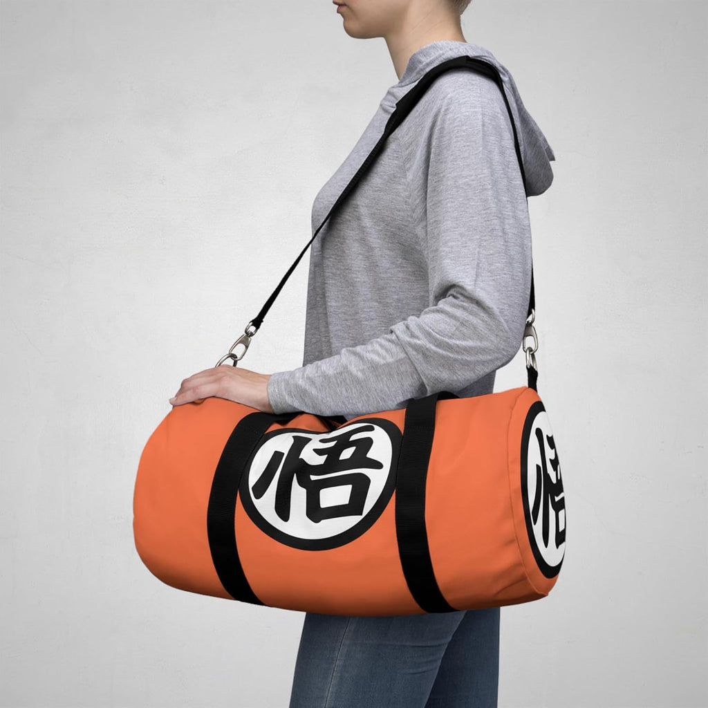 Anime Gym Bag for Women Men - Large Capacity Waterproof Workout Fitness Travel Sports Bags Fashion Street Camping ExpandaCLe Carry On Duffle Bag For Couple (Orange DZB)