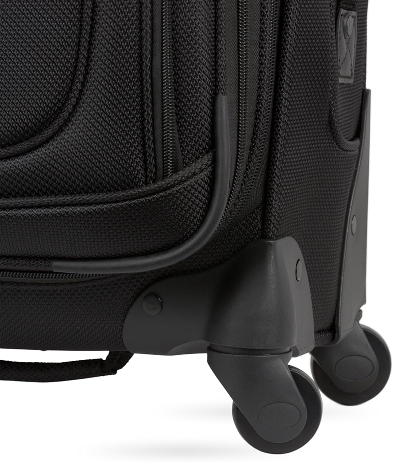 SwissGear Sion Softside Expandable Luggage – Carry-On Suitcase with 360 Degree Wheels & Retractable Handle – 21 Inch, Perfect for 1-3 Night Trips – Black