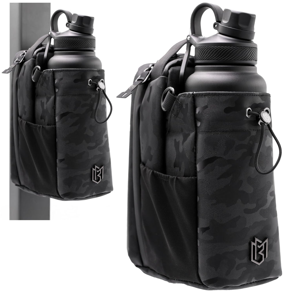 Magnetic Gym Bag for Men and Women – Sling Bottle with Magnetic Attachment | Water Bottle Holder, Gym Pouch, Crossbody Bag for Travel, Sports, Work, Fitness
